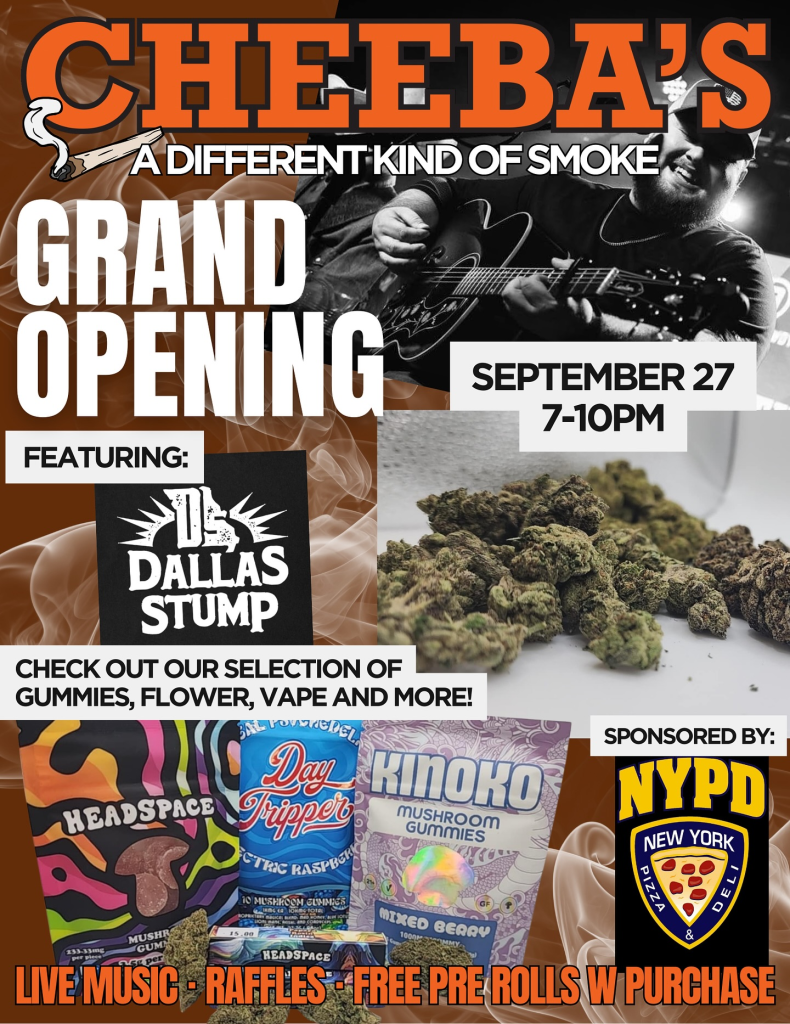 Cheebas Grand Opening Flyer